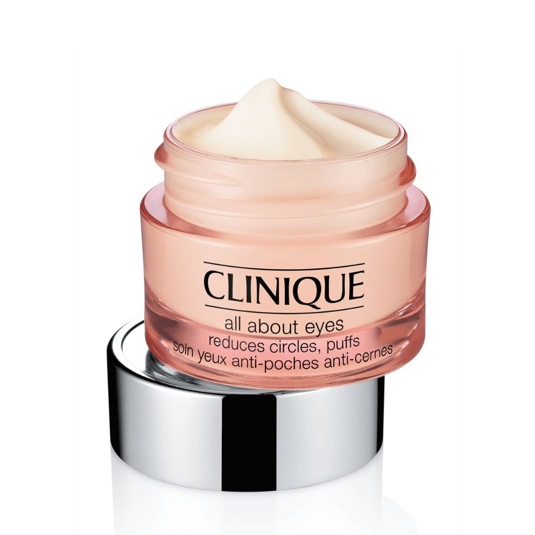 Clinique All About Eyes Cream-Gel 30ml קליניק קרם ג'ל עיניים עשיר המטשטש עיגולים שחורים ונפיחות-GLAM42