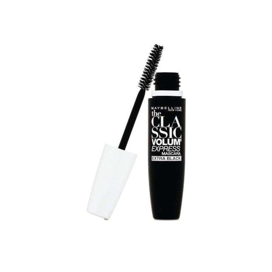 Maybelline The Classic Volume express Extra Black מייבלין מסקרה ווליום אקספרס-GLAM42