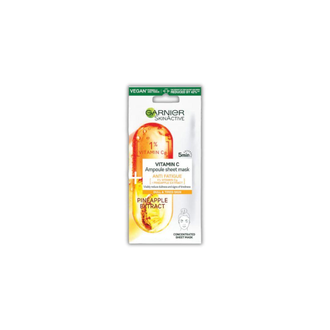 Garnier Pineapple Ampoule Sheet Mask גרנייה מסכת טישו אמפולה אננס צהוב-GLAM42