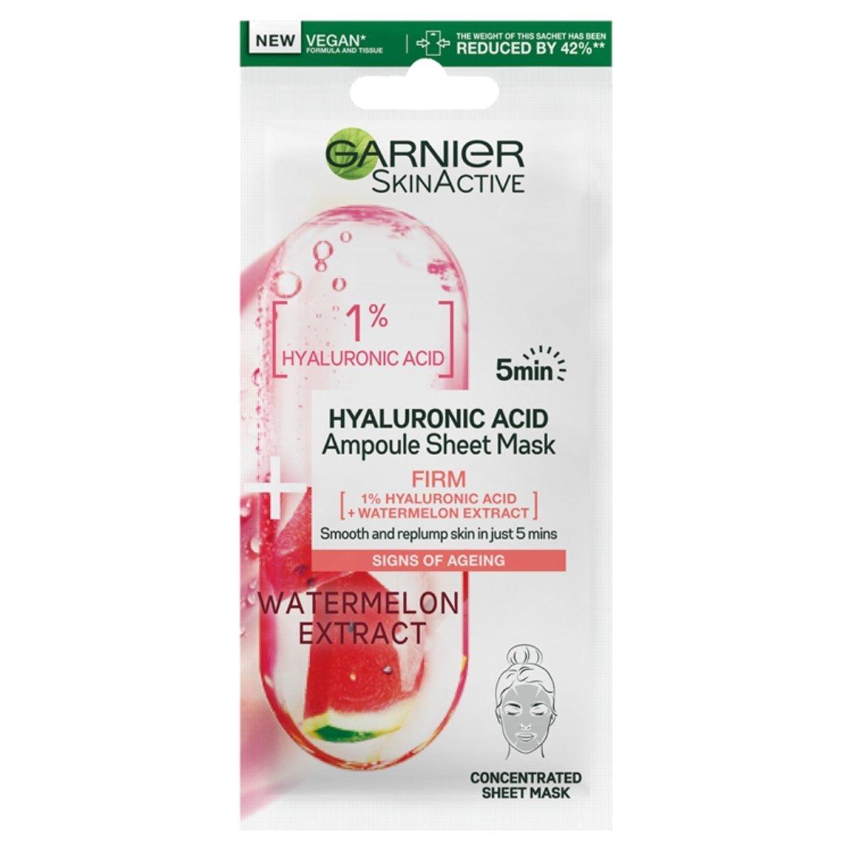 Garnier Watermelon Ampoule Sheet Mask גרנייה מסכת טישו אמפולה אבטיח אדום-GLAM42