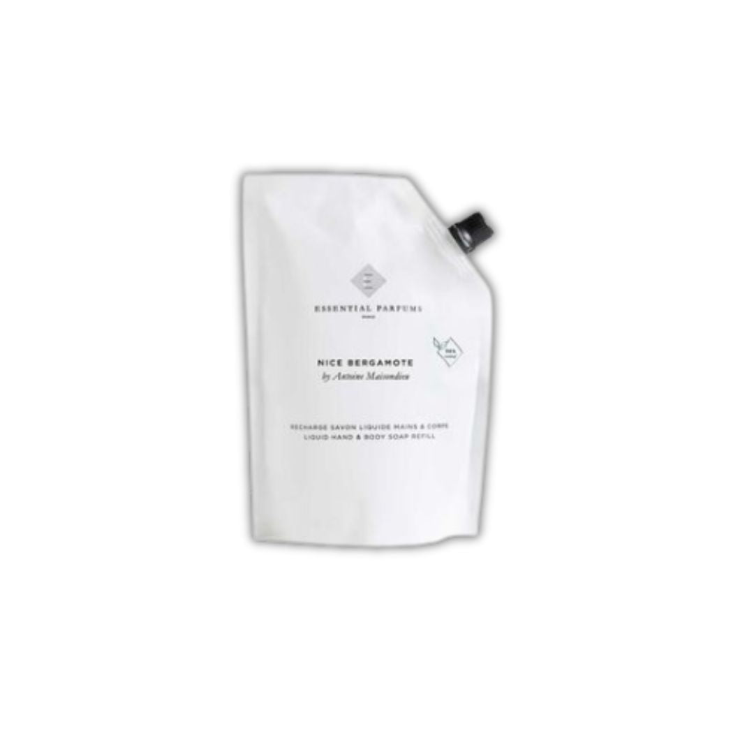 Essential Parfums Nice Bergamote By Antoine Maisondieu Liquid Soap Refill 500ml מילוי סבון גוף וידיים אסנשיאל פרפיום-GLAM42