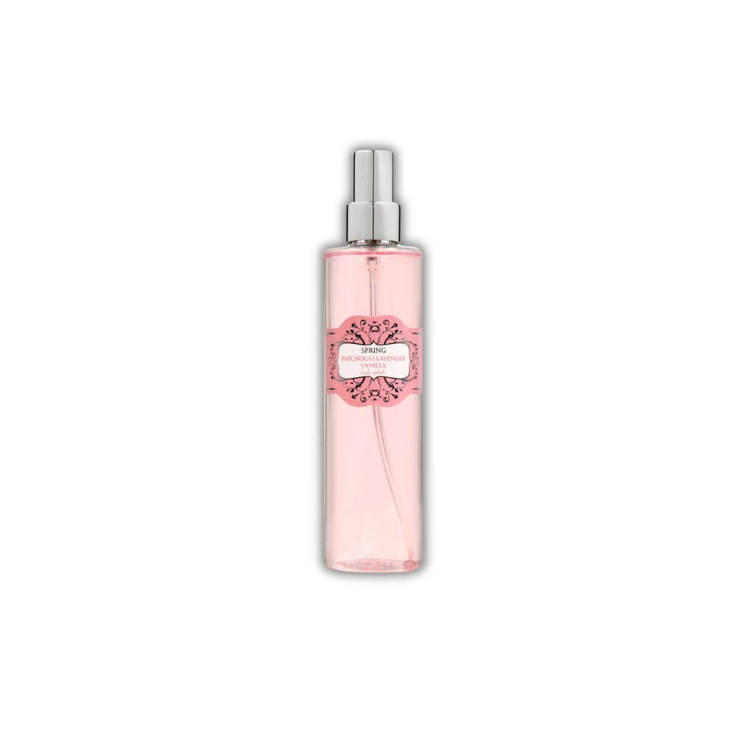 Spring Body Splash Patchouli Lavender Vanilla ספריי גוף ספרינג פטוצ'ילי לבנדר וניל לאישה-GLAM42