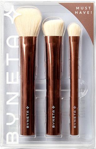 Byneta Must Have 3 Brush Set ביינטע סט 3 מברשות איפור-GLAM42