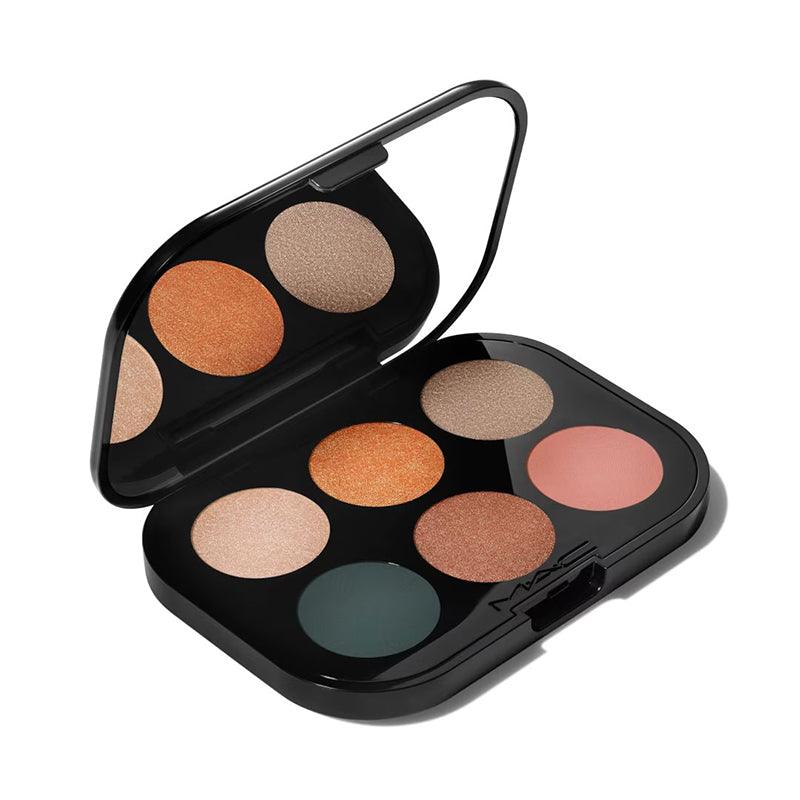 Mac Connect In Colour Eye Shadow Palette: Bronze Influence מאק פלטת 6 צלליות בגווני זהב-GLAM42
