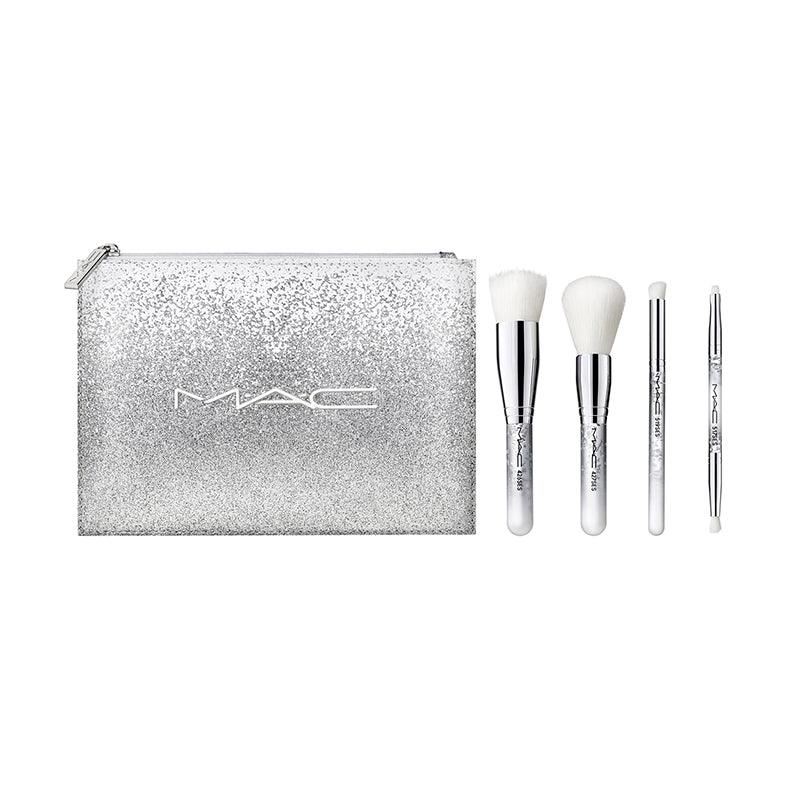 Mac Brush of Snow Essential מאק מארז 4 מברשות איפור מקצועיות-GLAM42