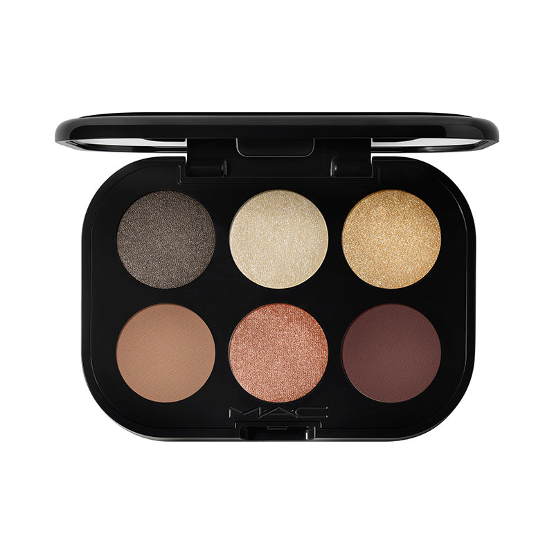 MacEye Shadow Palette Connect in Colour X6 Nuanced Neutrals מאק פלטת 6 צלליות בגווני ניוד חמימים-GLAM42