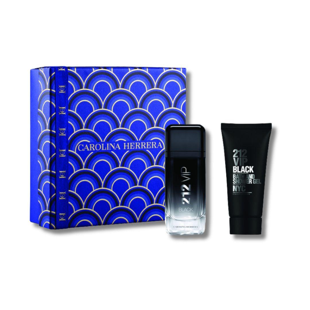 Carolina Herrera 212 VIP Black Set 100ml+100ml Edp מארז בישום לגבר קרולינה הררה 212-GLAM42