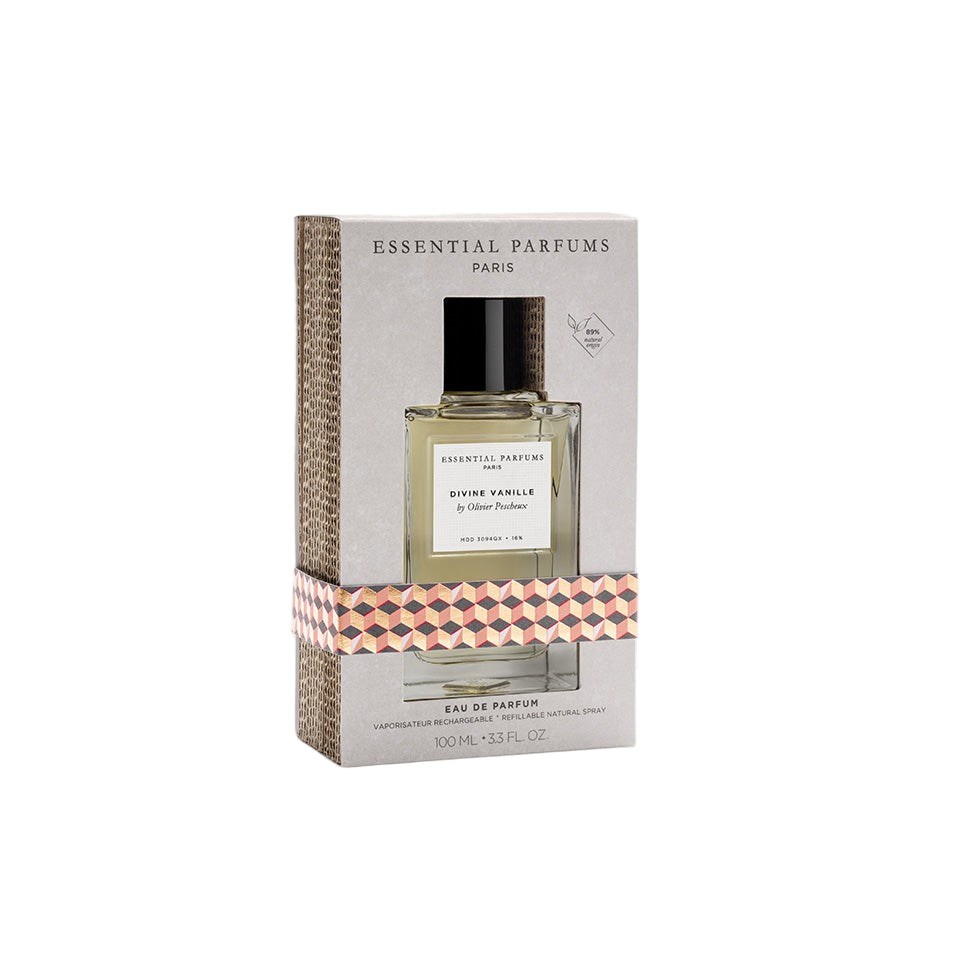 בקבוק Divine Vanille Essential Parfums ב-GLAM42 - עיצוב מינימליסטי ונקי