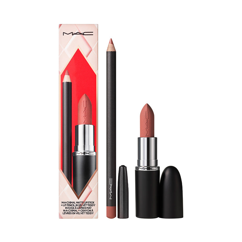 Mac Topsy-Teddy Lip Kit מאק מארז שפתיים  במהדורה מוגבלת בגוון ניוד