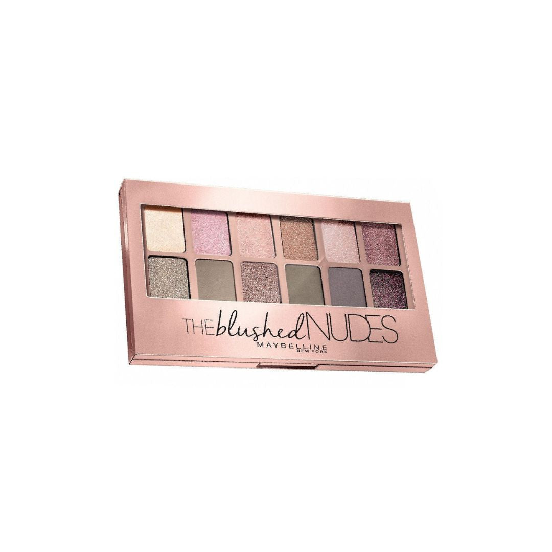 Maybelline New York Eye Shadow Palette Blushed Nudes מייבלין פלטת צלליות-GLAM42