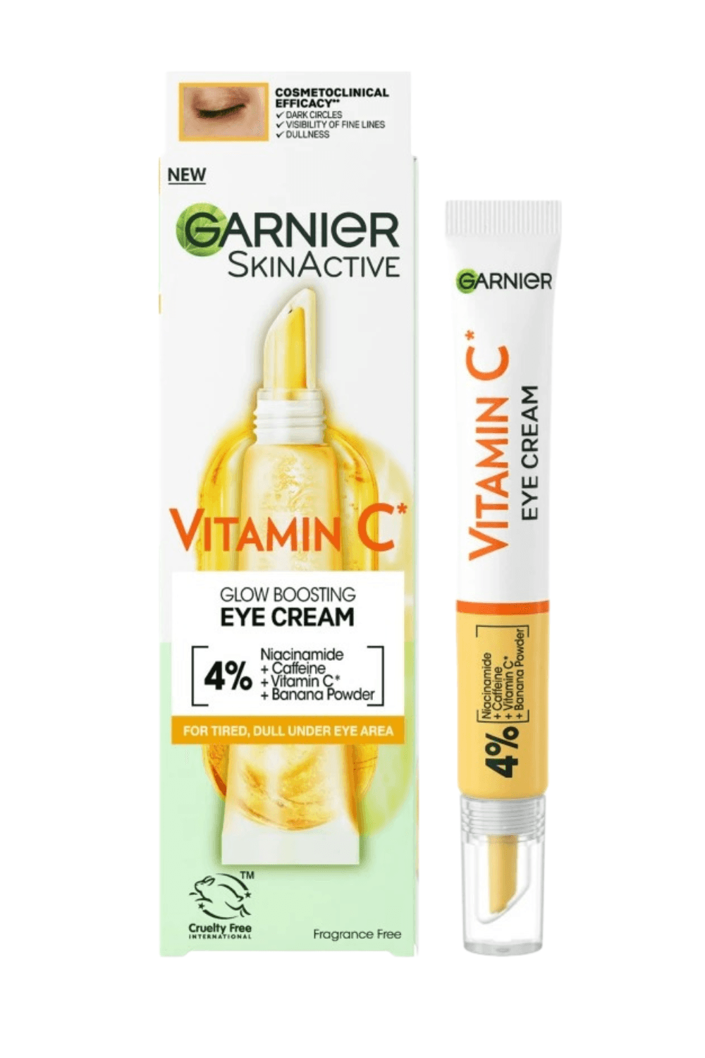 Garnier Skinactive Vitamin C Eye Cream גרנייה קרם עיניים ויטמין סי GLAM42