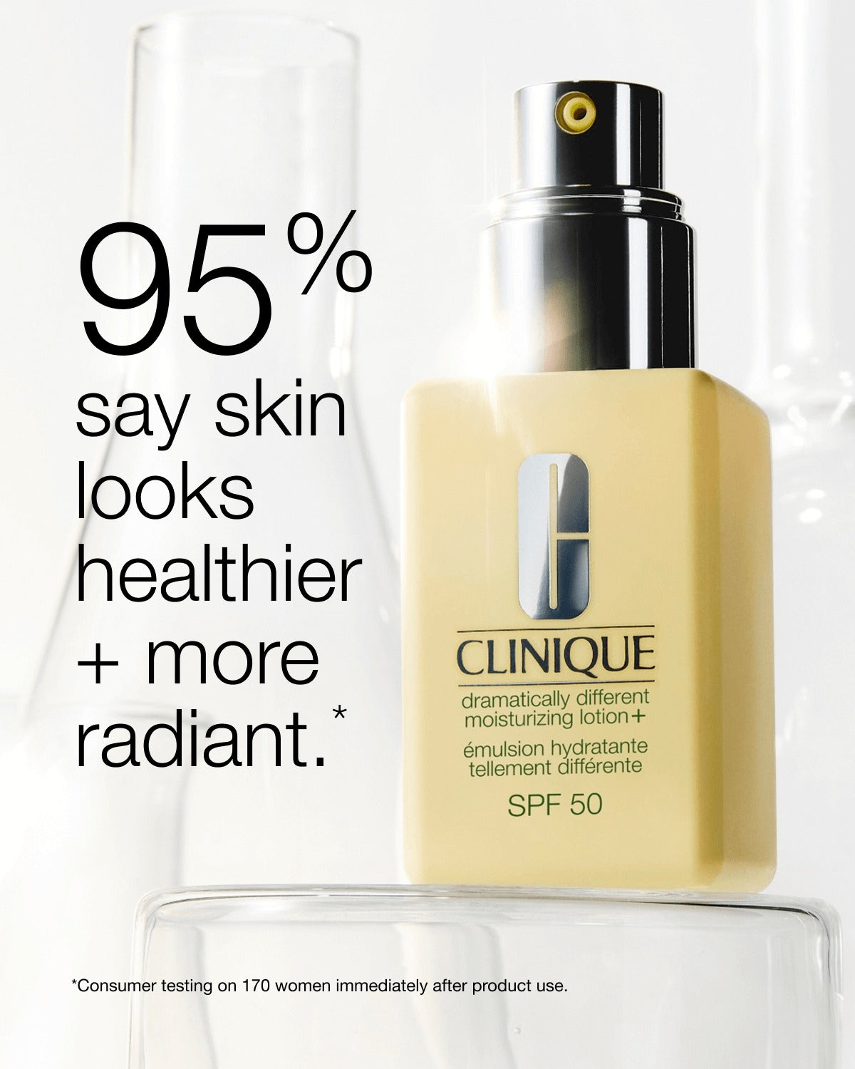 Clinique Dramatically Different Moisturizing Lotion+ 50 SPF קליניק תחליב לחות עם מקדם הגנה