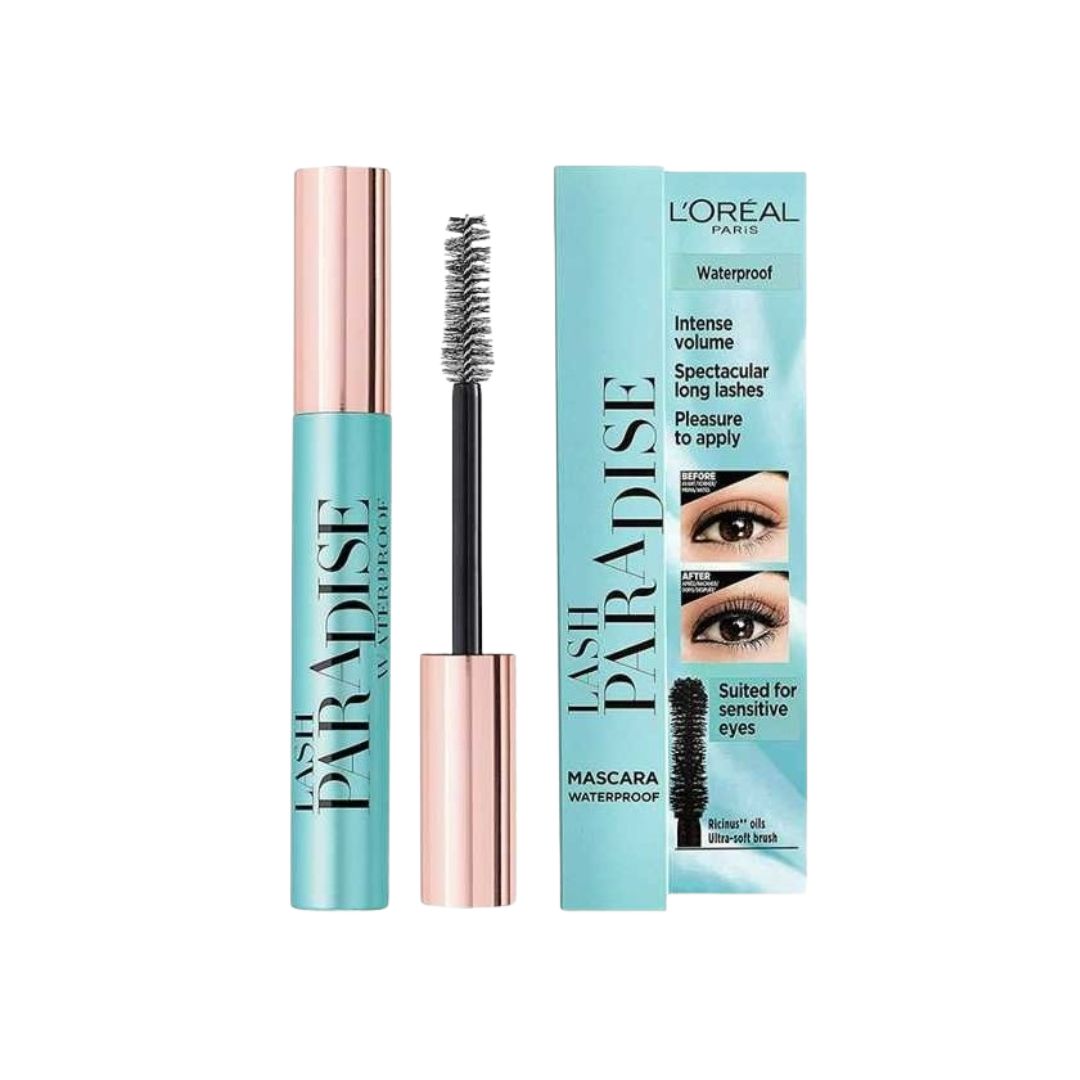 L'Oreal Paris Paradise Waterproof Mascara לוריאל מסקרה שחורה פרדייז עמידה במים