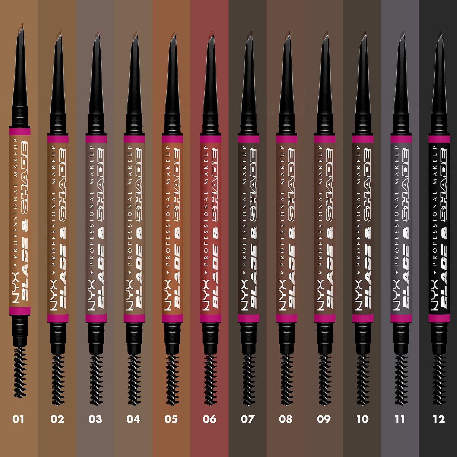 NYX Professional Blade And Shade Brow Pencil ניקס עפרון גבות בלייד אנד שייד לשרטוט ומילוי גבות