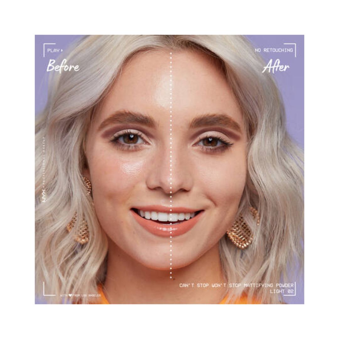 NYX Professional Can't Stop Won't Stop Mattifying Powder ניקס פודרה דחוסה