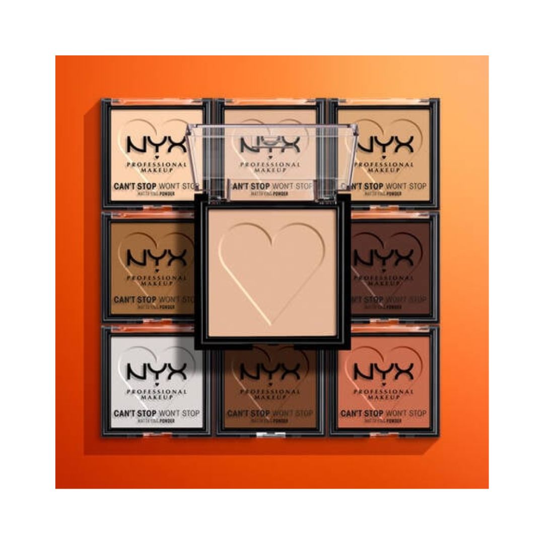 NYX Professional Can't Stop Won't Stop Mattifying Powder ניקס פודרה דחוסה