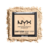 NYX Professional Can't Stop Won't Stop Mattifying Powder ניקס פודרה דחוסה