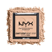 NYX Professional Can't Stop Won't Stop Mattifying Powder ניקס פודרה דחוסה