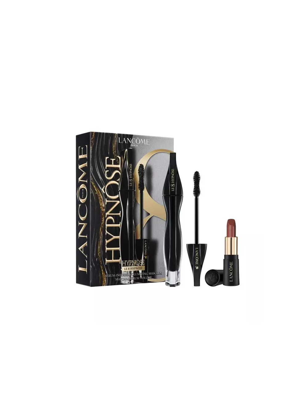 Lancom Le 8 Hypnose Mascara And Lipstick Set מארז לנקום מסקרה היפנוז-GLAM42