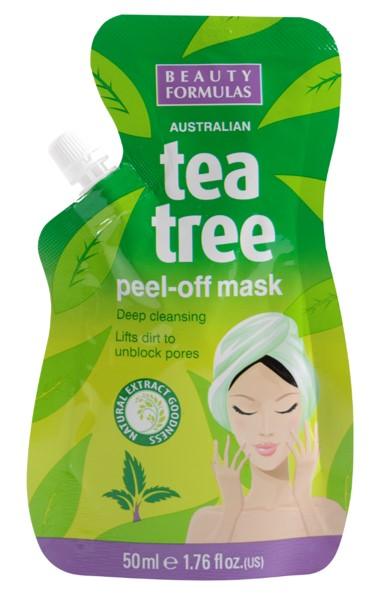 Beauty Formulas Tea Tree מסכת קילוף לפנים-GLAM42