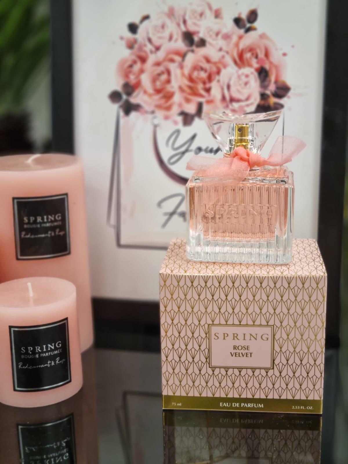Spring Rose Velvet Edp 75ml ספרינג בושם לאישה-GLAM42