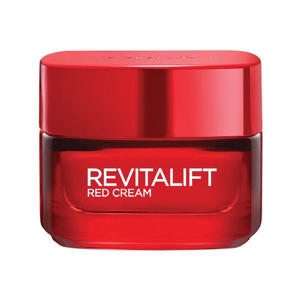L'Oreal Paris Revitalift Red Cream 50ml לוריאל קרם יום אדום רויטליפט למראה זוהר ובריא-GLAM42
