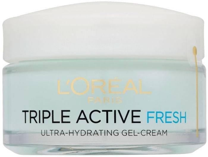 L'Oreal Paris Triple Active Fresh Gelלוריאל טריפל אקטיב ג'ל פרש קרם לחות אינטנסיבית עור רגיל עד מעורב-GLAM42