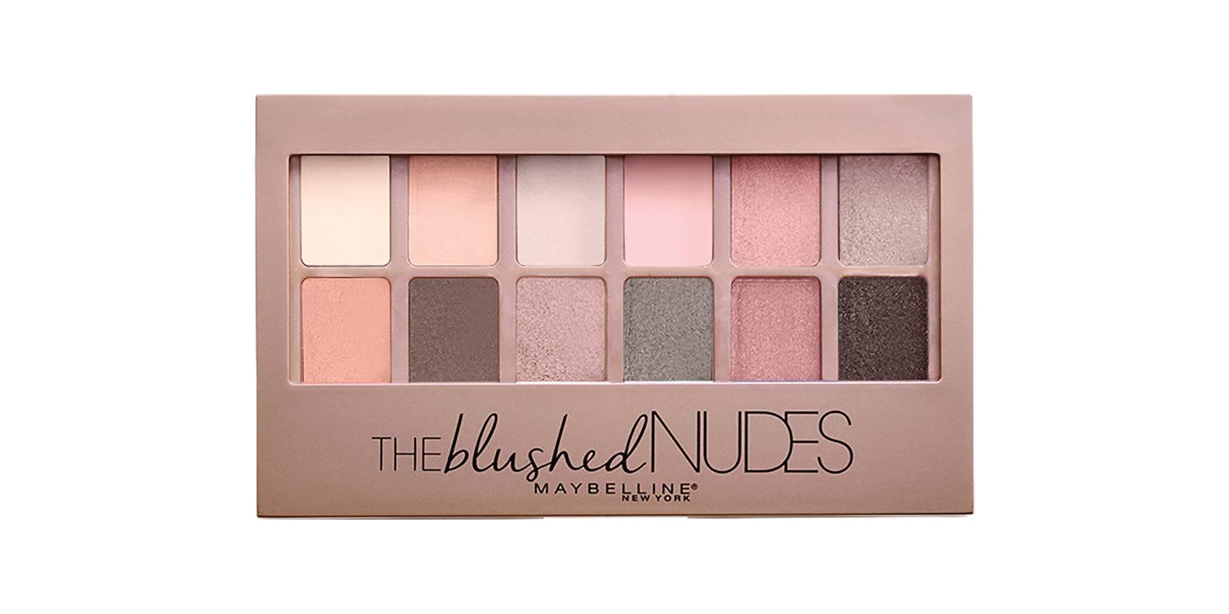 Maybelline New York Eye Shadow Palette Blushed Nudes מייבלין פלטת צלליות-GLAM42