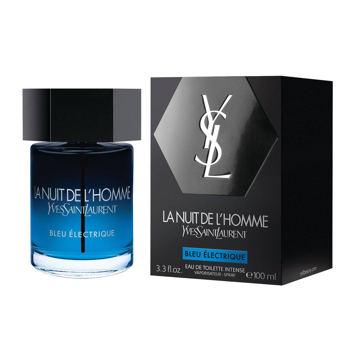 בושם לגבר Yves Saint Laurent La Nuit De L'Homme Eau Blue Electrique Edt 100Ml איב סן לורן-GLAM42