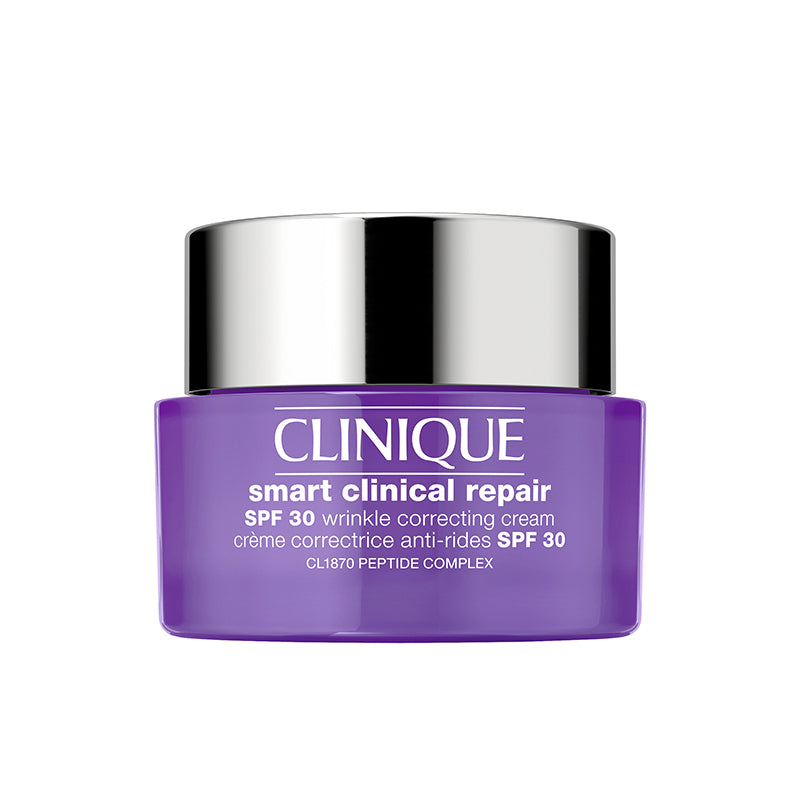Clinique Smart Clinical Repair Spf30 Wrinkle Correcting Cream  קליניק  קרם טיפולי לתיקון קמטים וקמטוטים עם מקדם הגנה