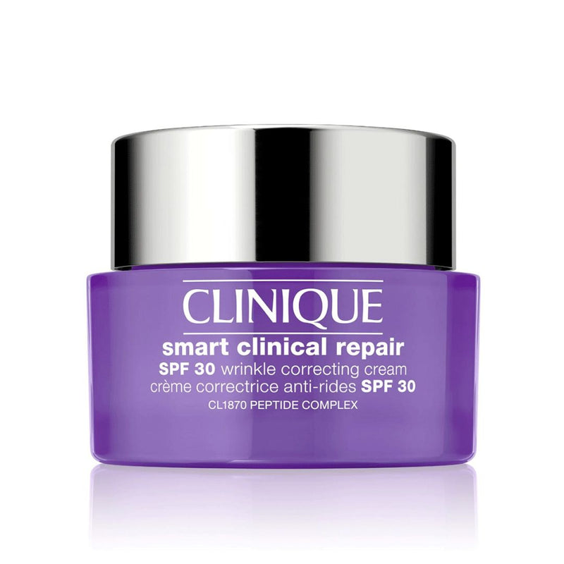 Clinique Smart Clinical Repair Spf30 Wrinkle Correcting Cream קליניק קרם טיפולי לתיקון קמטים וקמטוטים עם מקדם הגנה-GLAM42