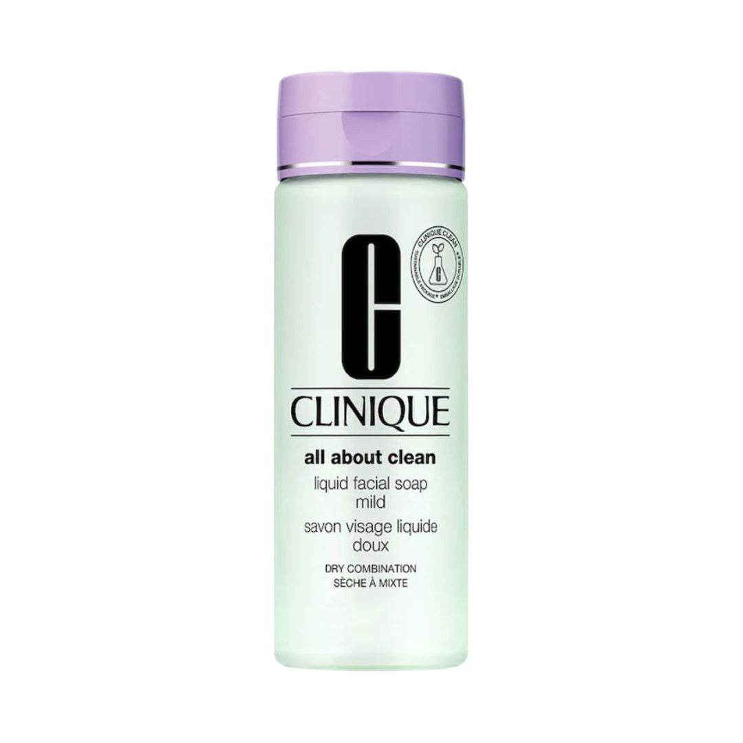 Clinique Liquid Facial Soap Mild קליניק סבון נוזלי לפנים המתאים לעור יבש עד מעורב