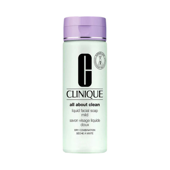 Clinique Liquid Facial Soap Mild קליניק סבון נוזלי לפנים המתאים לעור יבש עד מעורב