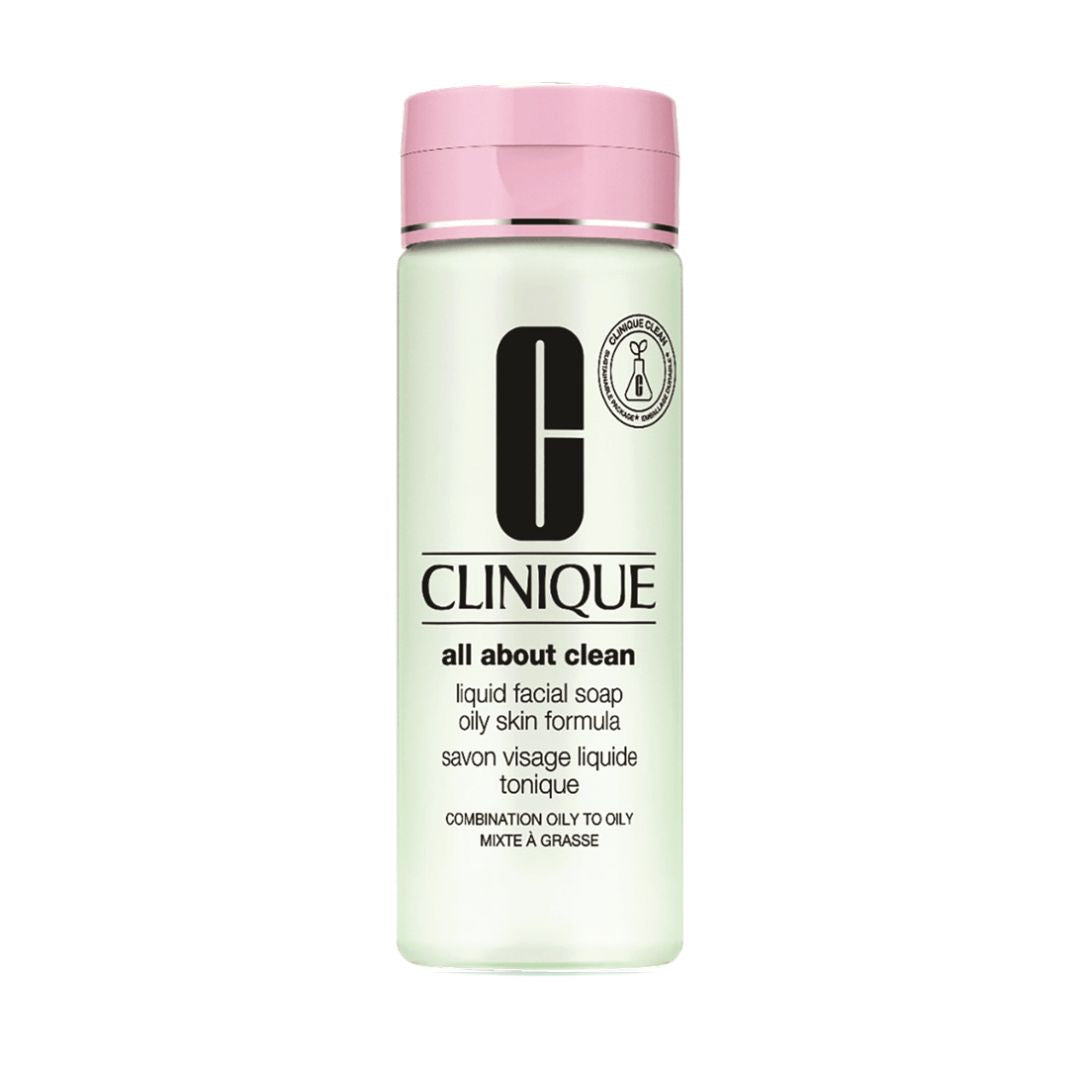 Liquid Facial Soap Oily Skin קליניק סבון נוזלי לפנים המתאים לעור מעורב עד שמנוני מאוד