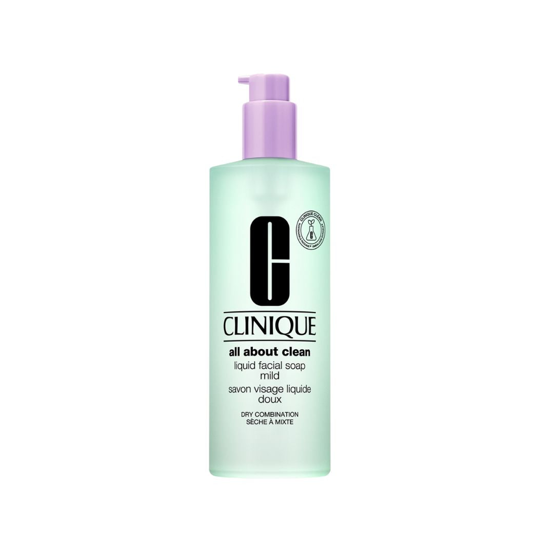 Clinique Liquid Facial Soap Mild קליניק סבון נוזלי לפנים המתאים לעור יבש עד מעורב