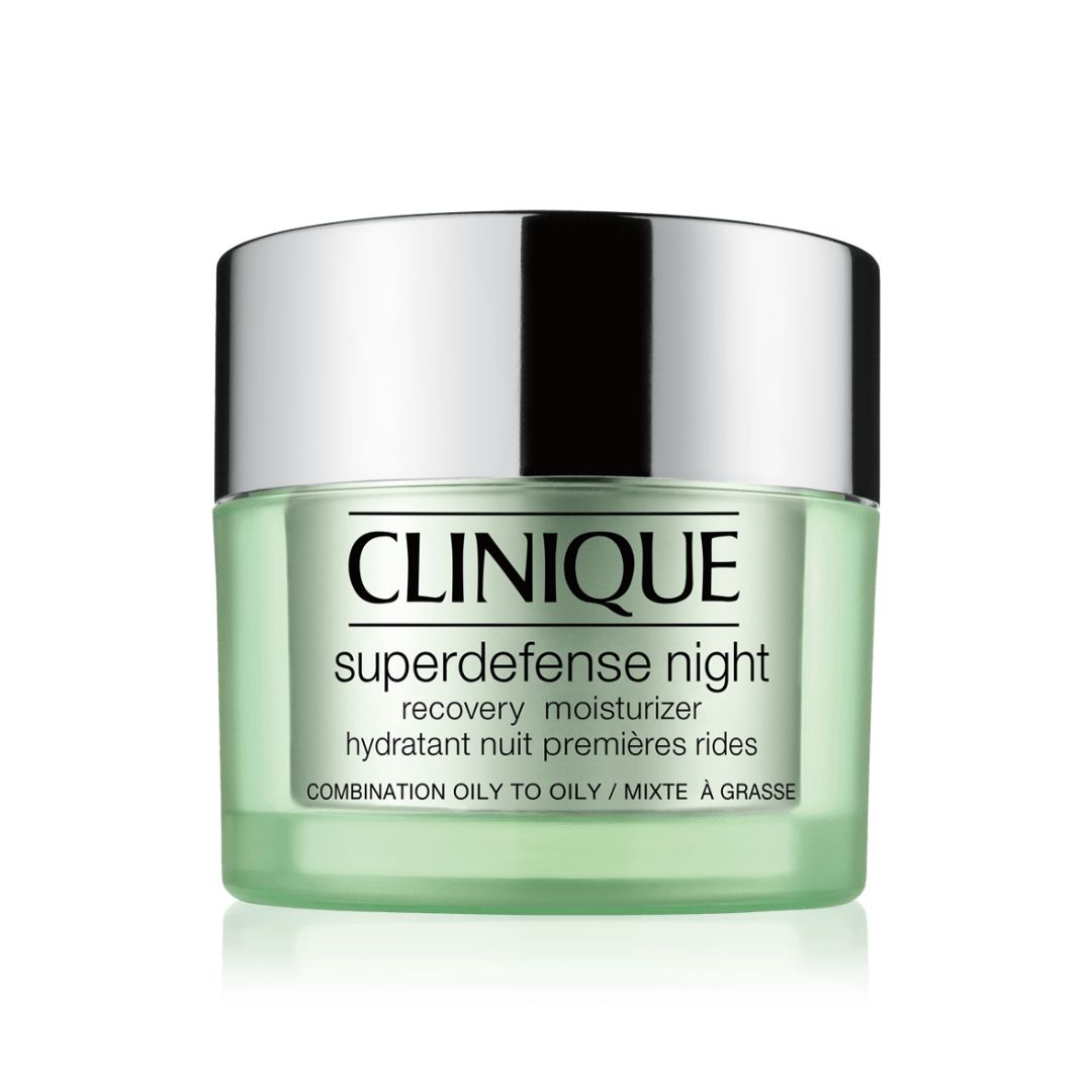 Clinique Superdefense Night Recovery Moisturizer For Oily Skin 50ML קליניק קרם לחות ללילה סופרדיפנס לעור שמנוני