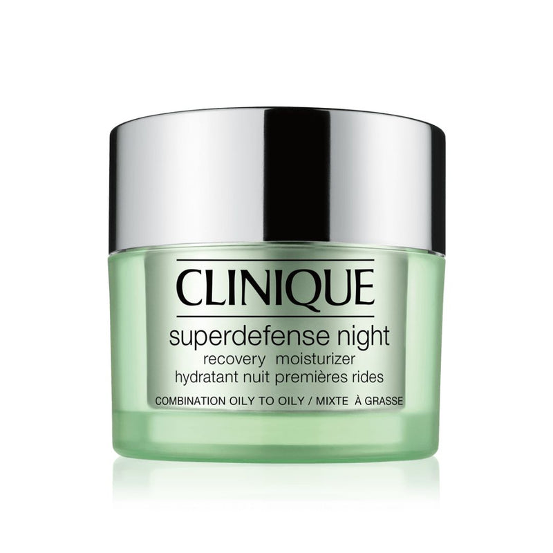Clinique Superdefense Night Recovery Moisturizer For Oily Skin 50ML קליניק קרם לחות ללילה סופרדיפנס לעור שמנוני