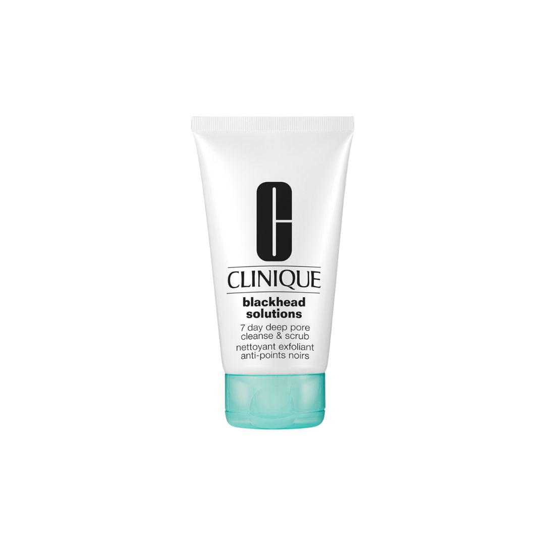 Clinique Blackhead Solutions 7 Day Deep Pore Cleanser & Scrub With Salicylic Acid + Vitamin E 125ml קליניק סבון פילינג לניקוי שחורים