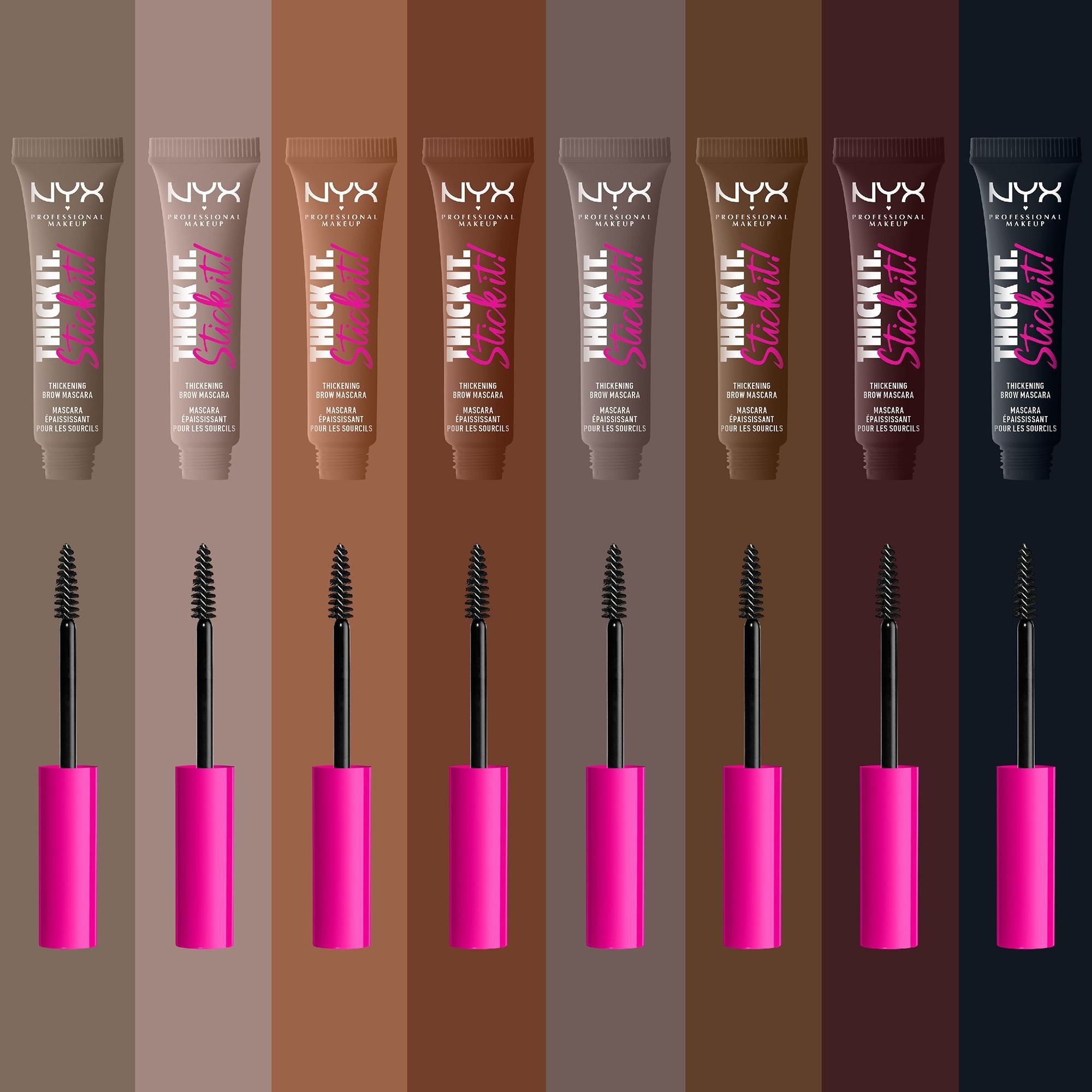 NYX Professional Thick It Stick It Brow Mascara ניקס מסקרה לגבות סיק איט סטיק איט