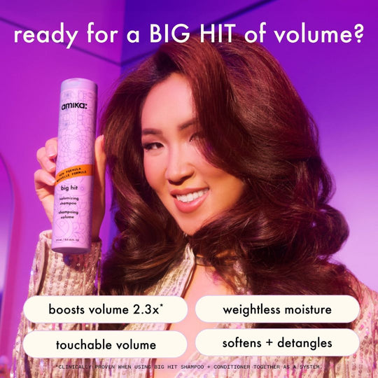 Amika Big Hit Volumizing Shampoo 275ML | שמפו להענקת נפח לשיער אמיקה-GLAM42