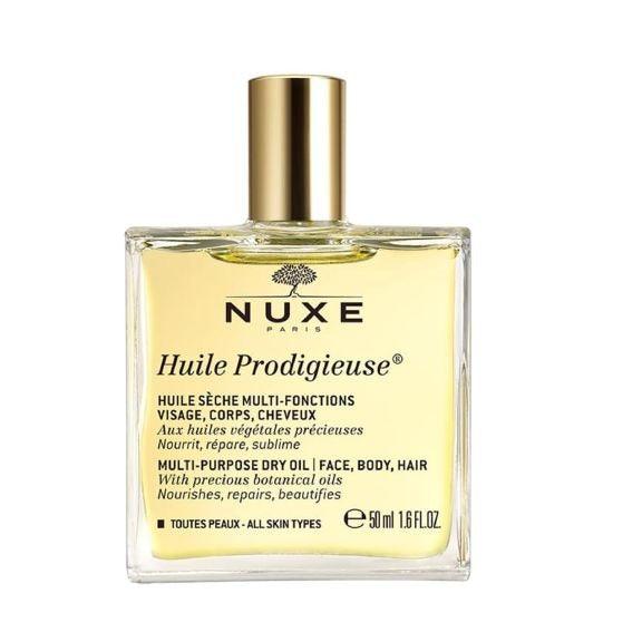 Nuxe Huile Prodigieuse Multi Fonctions Oil 50ml נוקס שמן הפלא שמן רב שימושי קלאסי עשיר לעור הפנים,הגוף והשיער - GLAM42