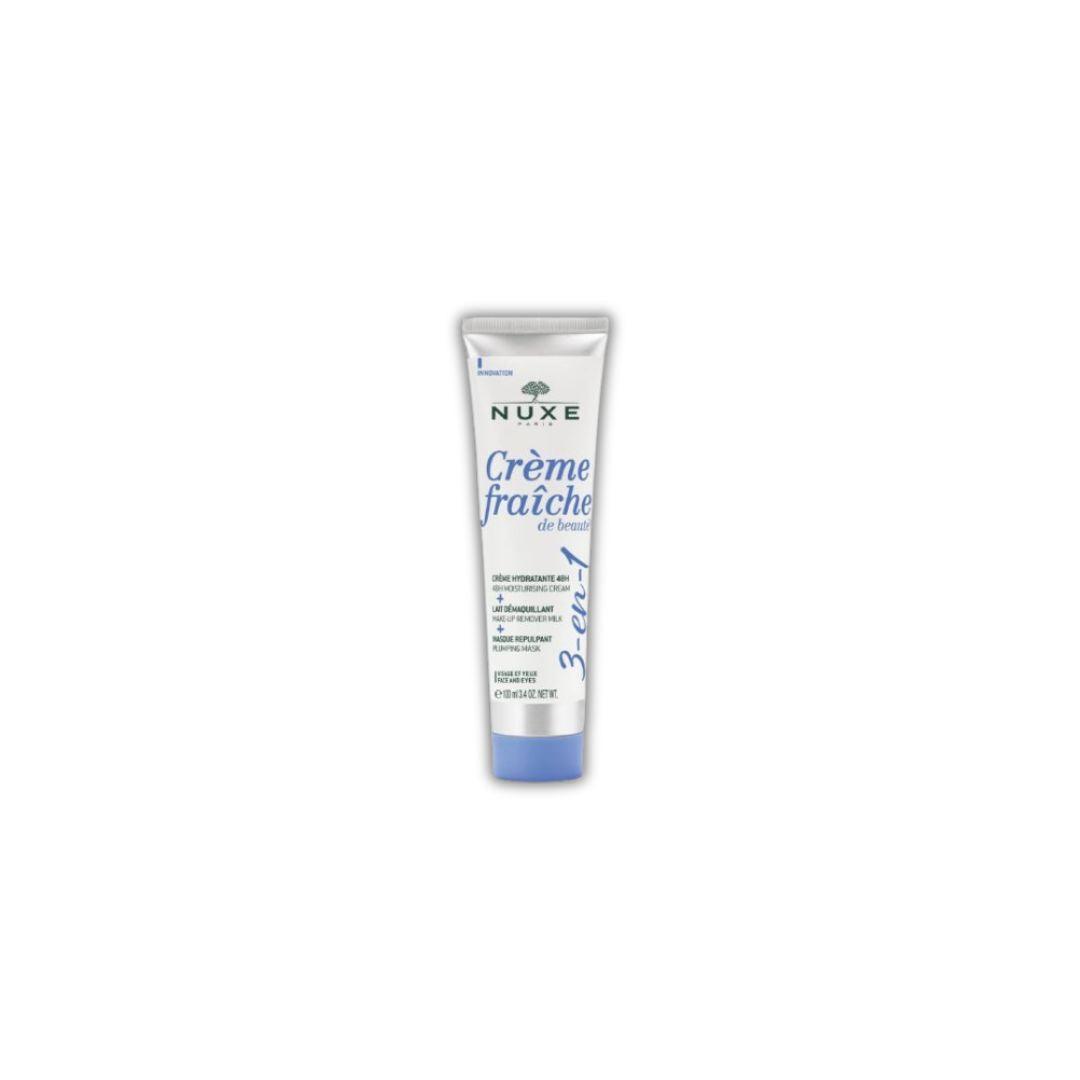 Nuxe Fresh Beauty Cream 3 In 1 100ml נוקס קרם פרש לפנים ולעיניים ולכל סוגי העור - GLAM42