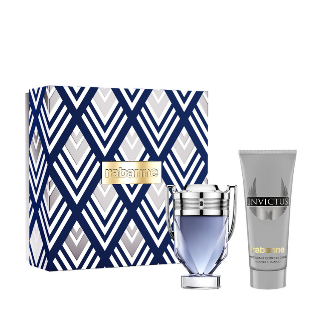 Paco Rabanne Invictus EDT Set  פאקו רבן אינביקטוס סט א.ד.ט + ג'ל רחצה לגבר