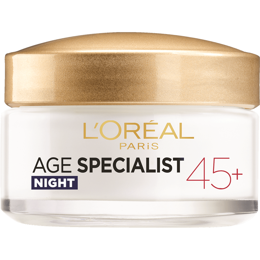 L'Oreal Paris Age Specialist Anti Aging Night Cream לוריאל אייג' ספשיאליסט קרם לילה +45