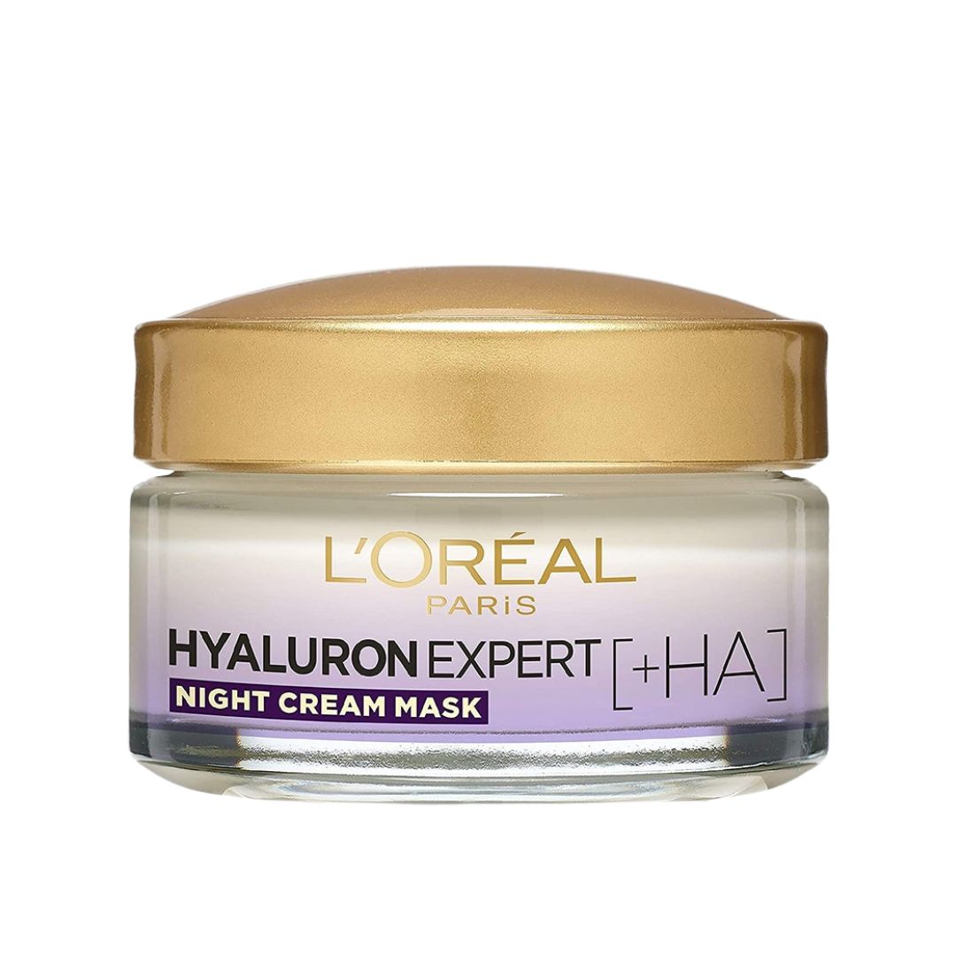 Loreal Hyaluron Expert Night Cream 50ML לוריאל דרמו היאלורון אקספרט קרם לילה-GLAM42