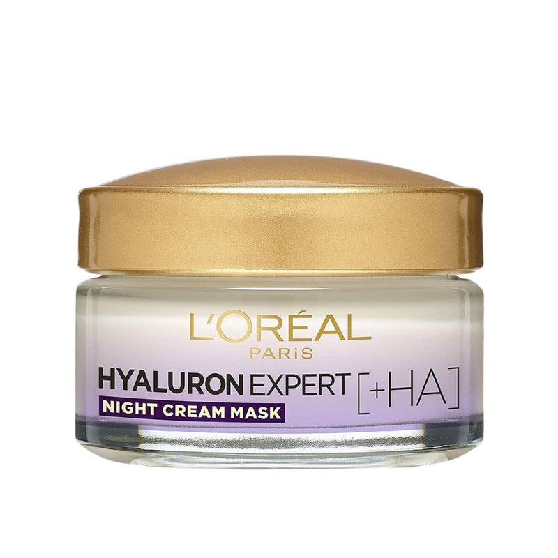Loreal Hyaluron Expert Night Cream 50ML לוריאל דרמו היאלורון אקספרט קרם לילה-GLAM42