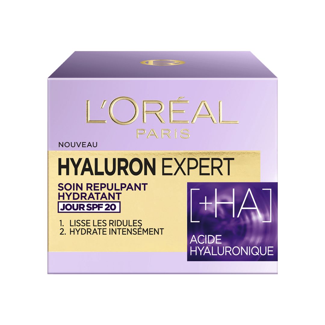 L'Oréal Hyaluron Expert Day SPF20 50ML לוריאל דרמו היאלורון אקספרט קרם יום SPF20-GLAM42