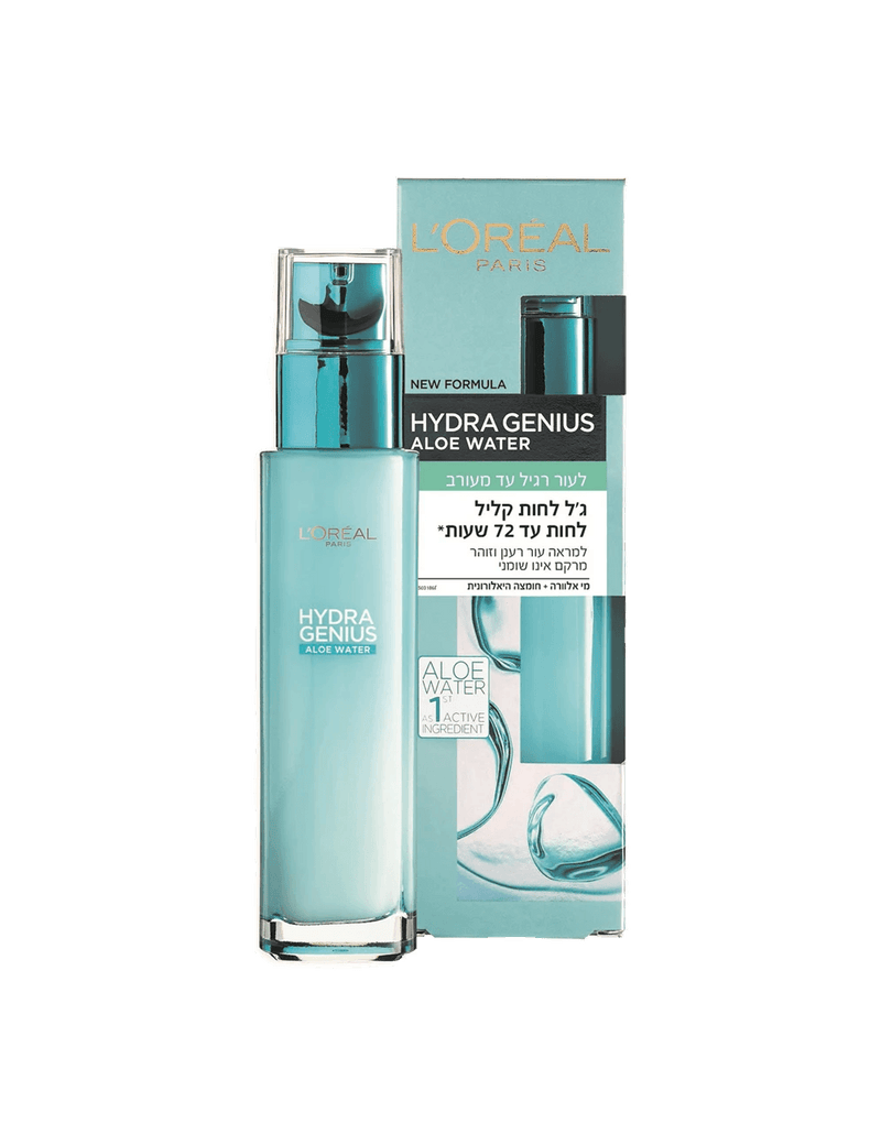 L'Oreal Paris Hydra Genius 72Hr Moisturizer לוריאל ג'ל לחות עד 72 שעות לעור רגיל עד מעורב