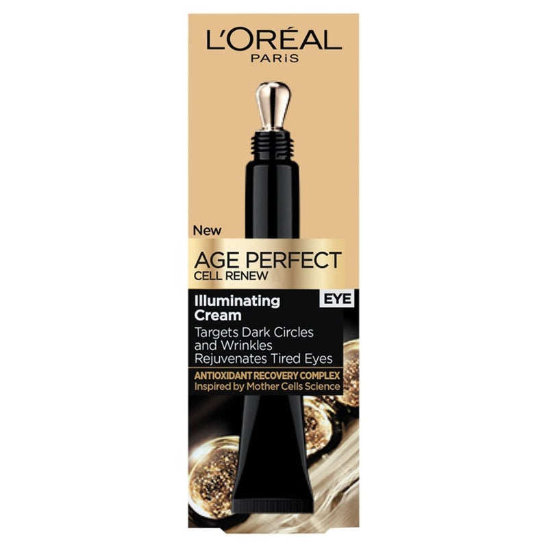 L'Oreal Paris Age Perfect Cell Renew Illuminating Eye Cream לוריאל דרמו אייג' פרפקט קרם עיניים