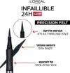 L'Oreal Paris Infallible Grip Precision Liner לוריאל ליינר שחור עמיד עד 24 שעות - GLAM42